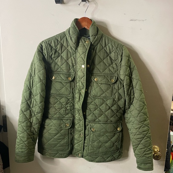 J. Crew full zip. Quilted spring jacket - Picture 1 of 8